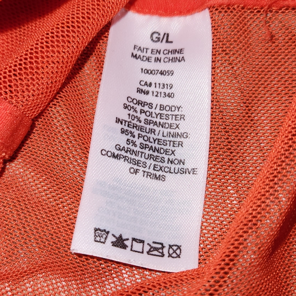 Orange crop top Size Large - Picture 7 of 11